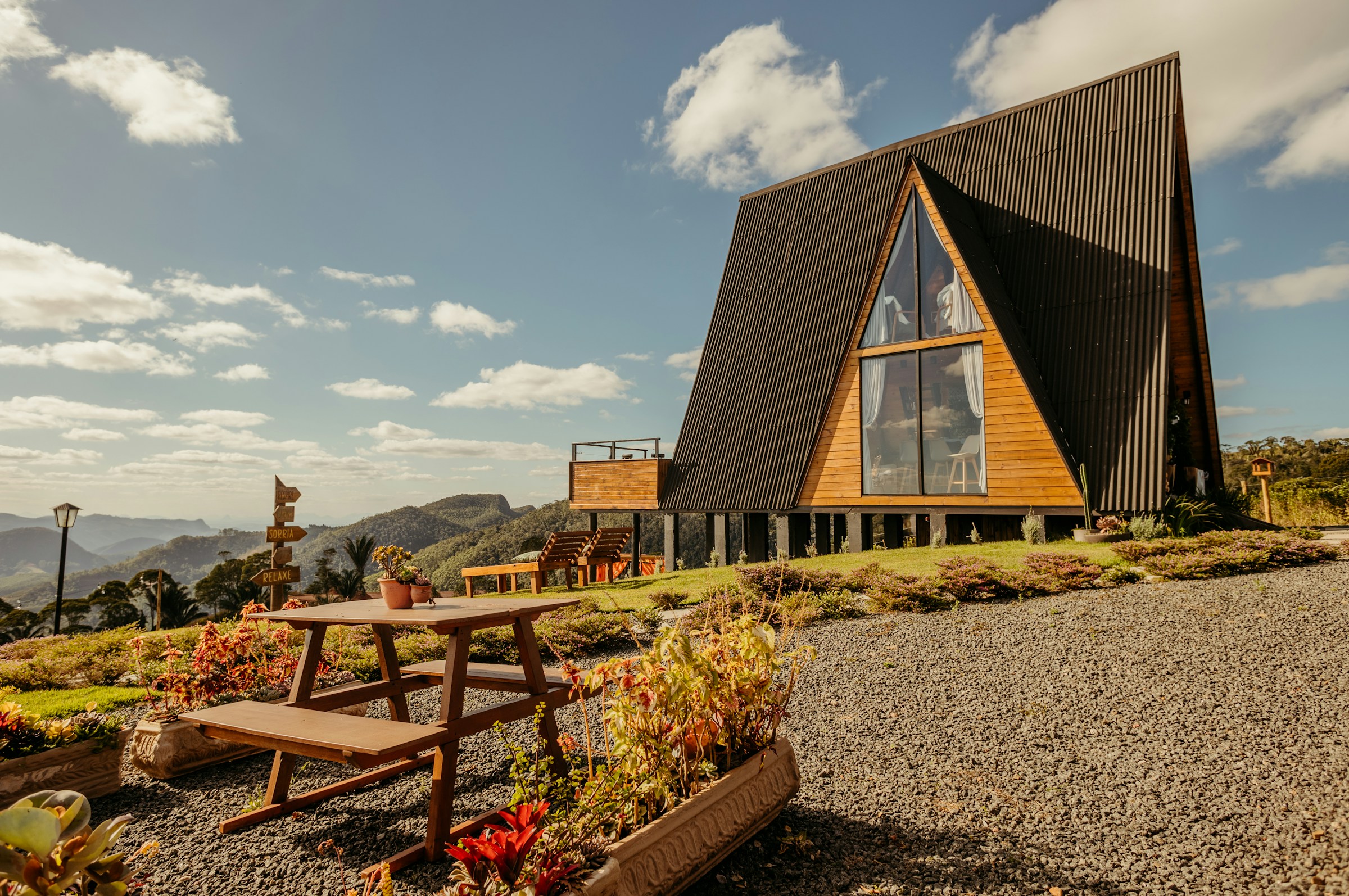 A-frame short-term rental property